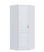 Шкаф угловой Апполия спальня (Белый/Белый дуб)