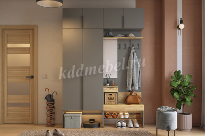 Антресоль 2дв. Баско L800 (Графит)