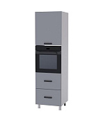 Пенал под духовой шкаф 16ПД кухня Григгс (Белый/Камень светлый)