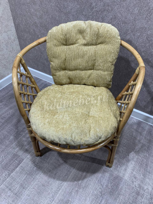 Кресло RJG-Bahama (Ротанг №4, ткань Mulan 141)