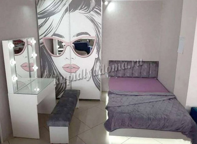 Кровать Мемори 1.2 (Белый/Серый)