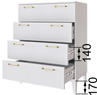 Толедо спальня с размерами комод откр копия