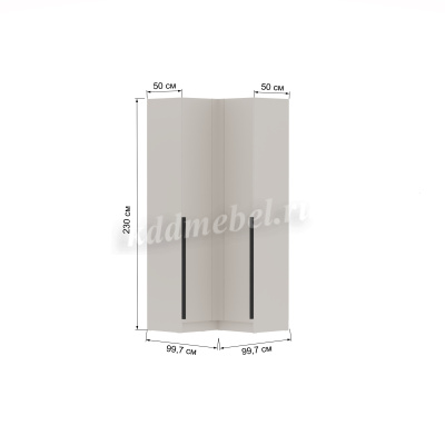 Шкаф угловой Мадрид прямой угол (Кашемир)