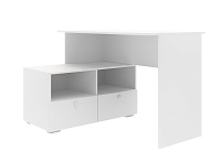 Стол письменный угловой  ВКДП 332.09.00 с ящиками (Белый)