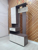 Вешалка Бриз-10 (Анкор темный/Анкор белый)