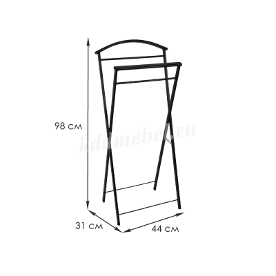 Вешалка костюмная Контур (Черный)
