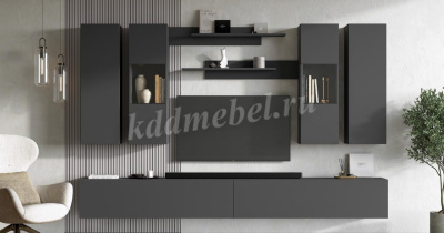 Тумба-2 Оникс навесная (Графит)