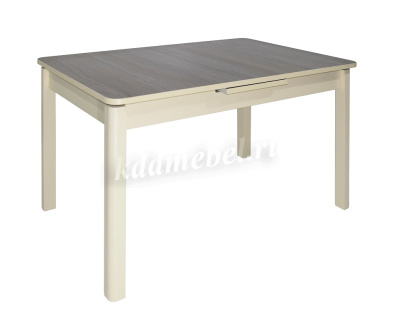 Стол обеденный раздвижной Лидер 1200*800 7055PS (Белый иней)