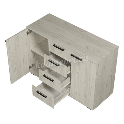 Комод Стандарт-2 NEW (Дуб крафт белый)