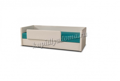 Кровать Саманта 0.8 (Белый/Бирюза)