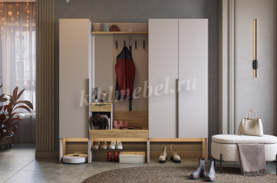 Шкаф 1дв. Баско L400 (Кашемир)