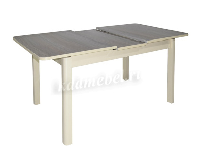Стол обеденный раздвижной Лидер 1200*800 7055PS (Белый иней)