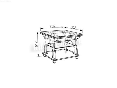 Стол журнальный Купер (Дуб сонома)
