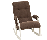 Кресло-качалка Консул Модель 67 (Дуб шампань-эмаль/Ткань Коричневый Verona Brown)