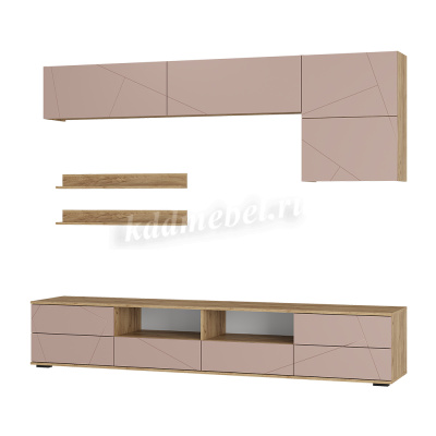 Гостиная Камелия (Крафт/Шарлиз пинк)