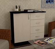 Комод М-05 (Дуб сонома/Белый) 