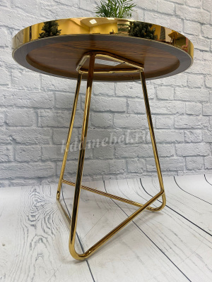 Стол СТ-110 (Белый мрамор/Ноги золотые)