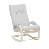 Кресло-качалка Leset Блисс (Слоновая кость/Ткань велюр Серый Antonio grey)