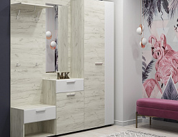 Сафари (Дуб Крафт белый/матовый белый Софт) Сафари (Дуб Крафт белый/матовый белый Софт)