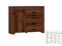 Квадро-34 (Дуб Делано темный)