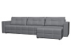 Диван угловой Бруклин-2 ДУ (Киото 05/Серый) 