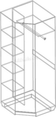 Шкаф угловой Ева (Тира/Палм грин)