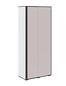 Шкаф угловой приставной Асцелла (Белый/Графит серый)