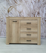 Комод 1100 Квадро-34 (Дуб Делано светлый)