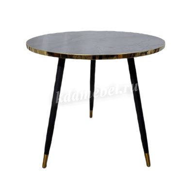 Стол СТ-112 (Серый мрамор/Ноги черные)