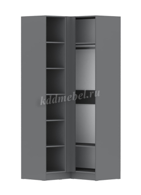 Шкаф угловой Мадрид прямой угол (Графит серый)