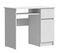 Стол письменный правый Лето МС-1 (Белый)