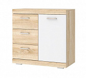 Комод Соната КС-900 1Д (Дуб сонома/Белый глянец)